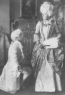 Leona Reiman in High School play with Alfred Danziger